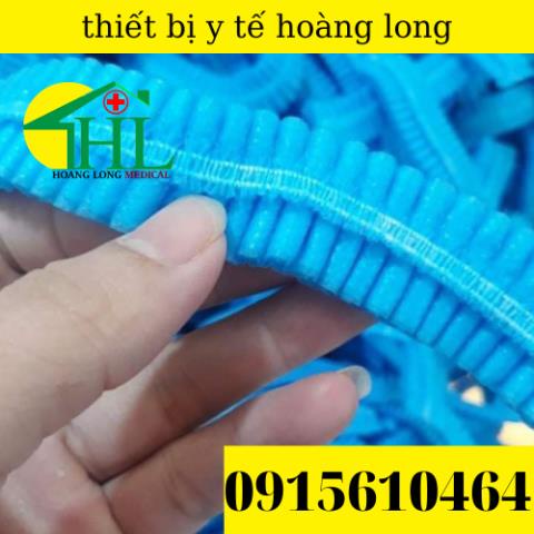 [ Com Bo 5 Túi ] Mũ Giấy Trùm Tóc Dùng 1 Lần Túi 100 Cái