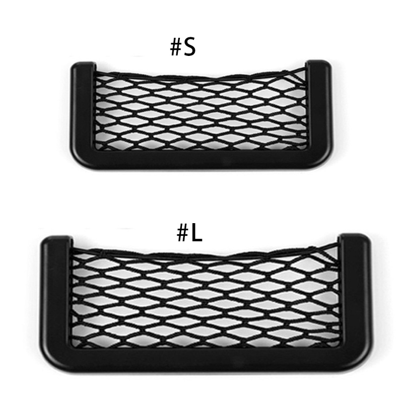 Túi lưới đựng đồ có khung gắn lưng ghế xe hơi tiện dụng