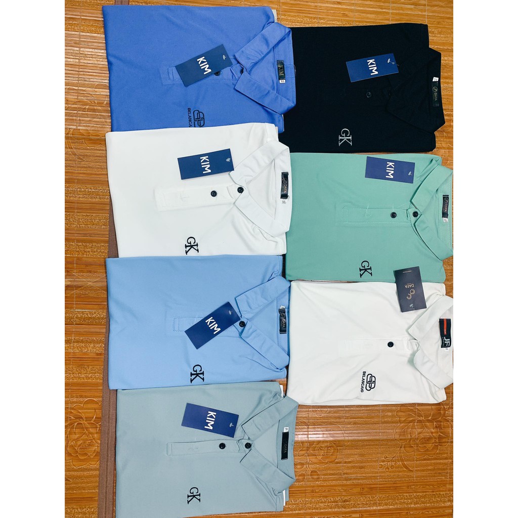 Áo Polo Nam Cổ Bẻ Chất Vải Cá Sấu Cotton Tay Lỡ