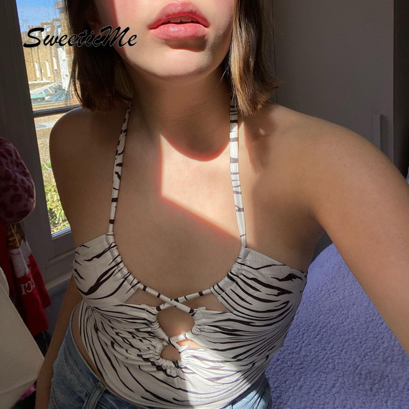 Áo Hai Dây Cổ Chữ V Với Họa Tiết Kẻ Sọc Xinh Xắn Dành Cho Nữ 2021 | BigBuy360 - bigbuy360.vn