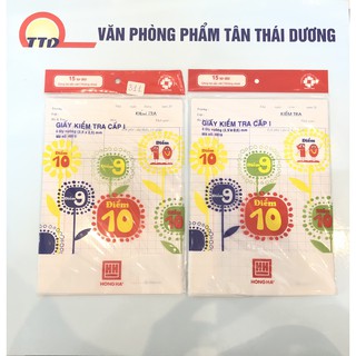 GIẤY KIỂM TRA CẤP 1HỒNG HÀ ,CẤP 2 CAMPUS