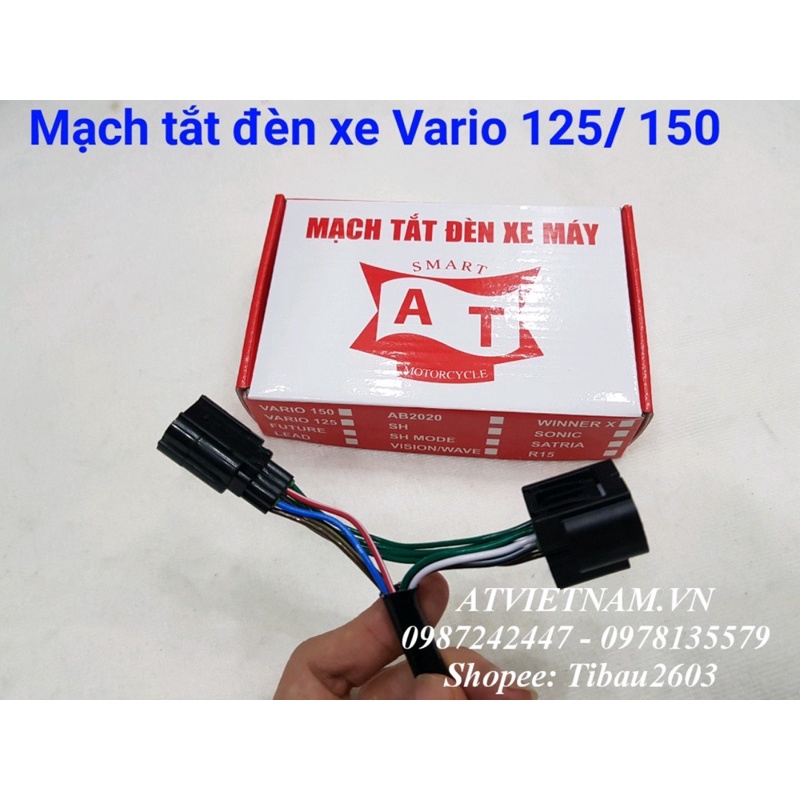 Mạch tắt đèn xe Vario 125/ 150 trên nút pha cos zin của xe