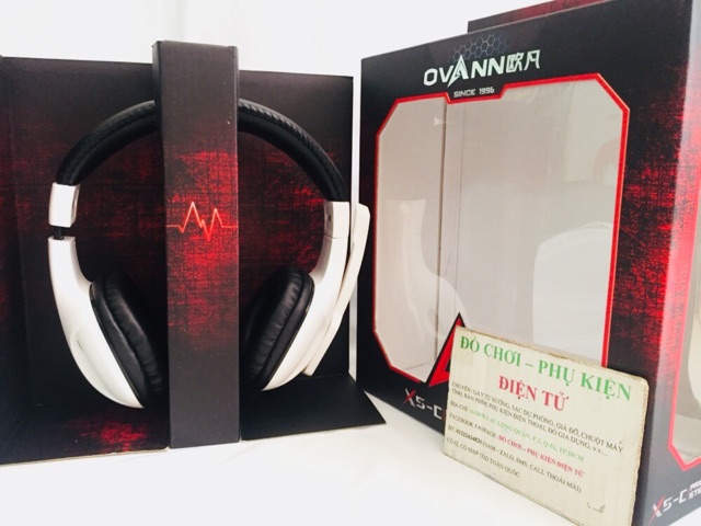 [Ảnh thật phía sau] Headphone Ovann X5c chuyên game