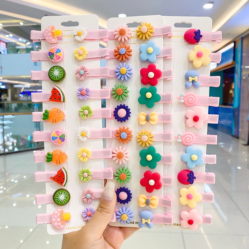 Set kẹp tóc thiết kế dễ thương cho trẻ nhỏ