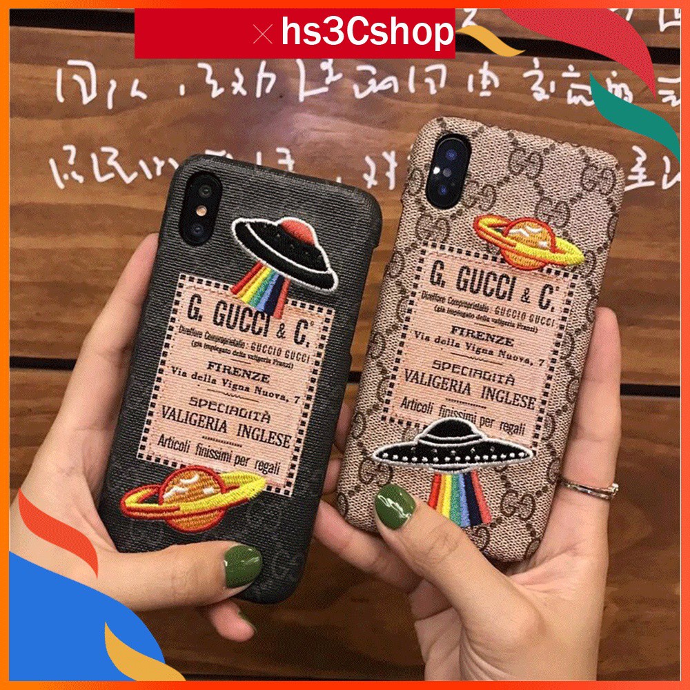 Ốp điện thoại cứng họa tiết UFO Gucci cho IPHONE 6/6S/6P/6SP/7/8/7P/8PLUS/X/XS/XS MAX/XR/11/11 PRO/11 PRO MAX