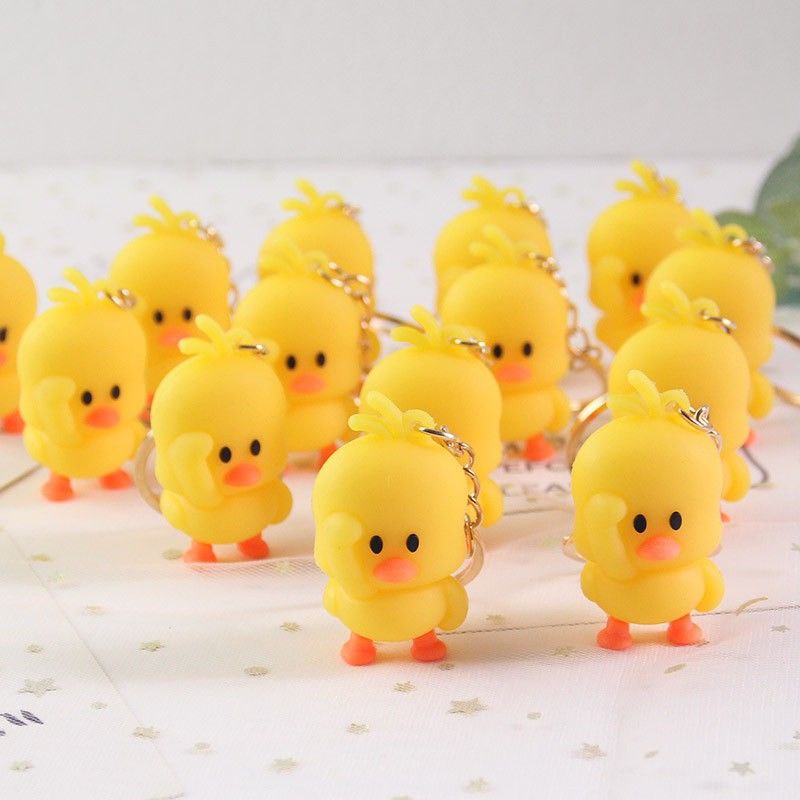 Móc khóa vịt vàng đứng 2.5cm