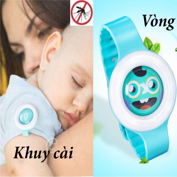 [Hàng xịn] Vòng đeo tay / Khuy cài chống muỗi cho bé Bikit Hàn Quốc