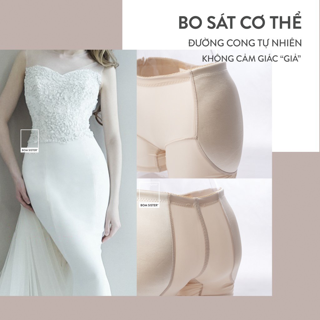 [Mã FARSBRBOM30 giảm 10% đơn 99K] Quần Độn Hông Định Hình Tạo Đường Cong Tự Nhiên BOM SISTER QD1117 | BigBuy360 - bigbuy360.vn