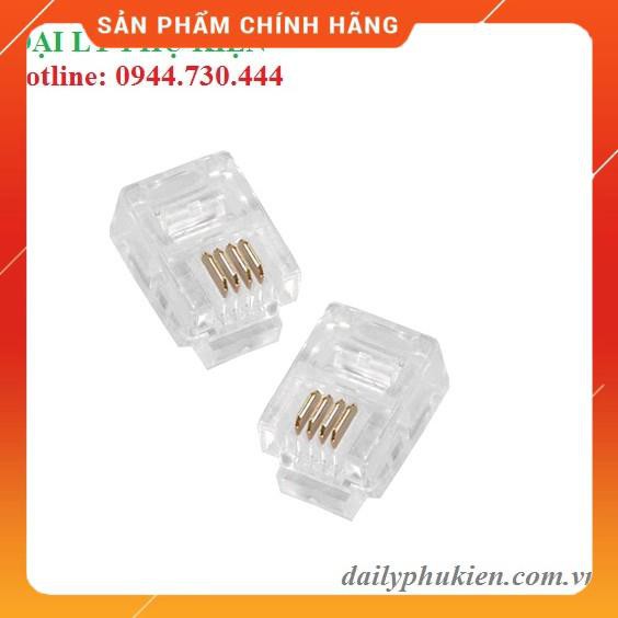 Túi hạt đầu bấm thoại RJ11 100 đầu dailyphukien