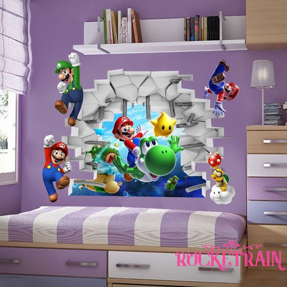 Miếng dán tường hình trò chơi Super Mario