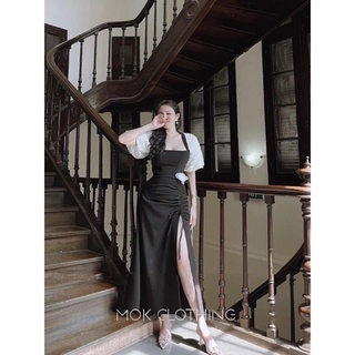 BIGSIZE HIẾU HIẾU ( Đầm rút tay phồng dáng dài 55-100kg )