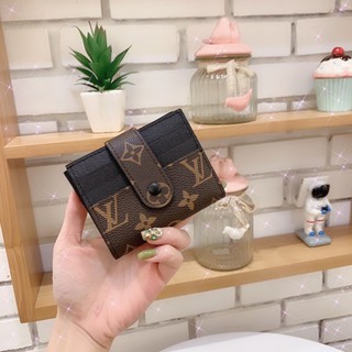 Ví mini da lv cúc bấm 4 màu fullbox