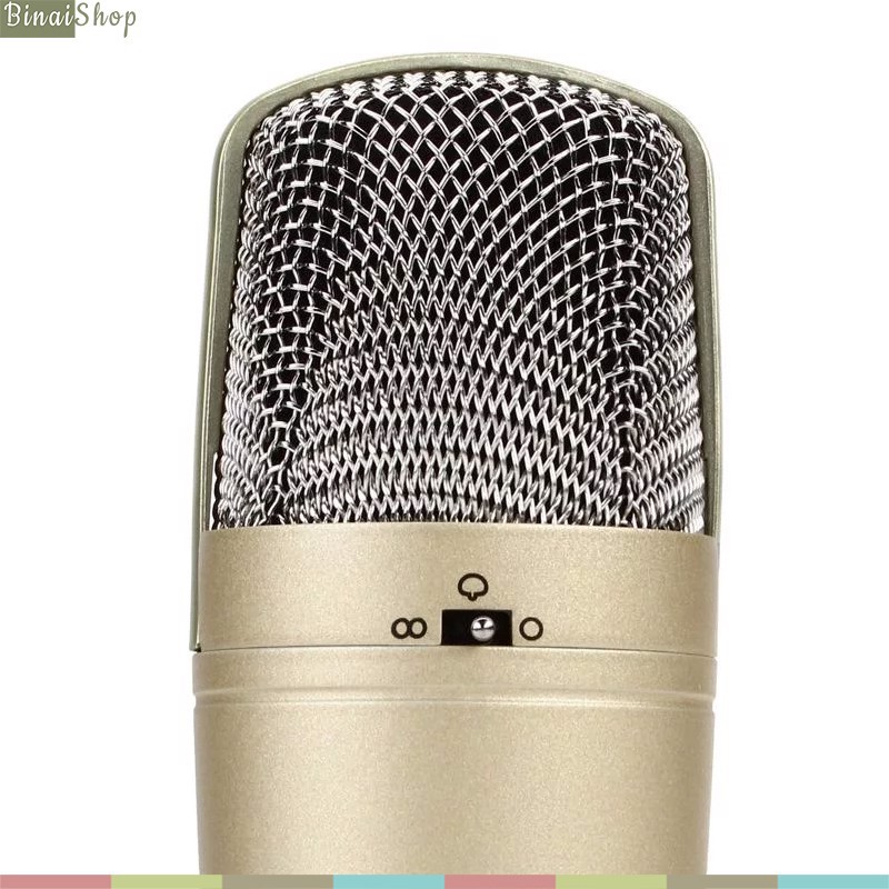 Behringer C-3 - Micro Condenser 48v Màng Thu Kép Lớn 16mm, 3 Hướng Thu Cardioid, Figure 8, Omnidirectional