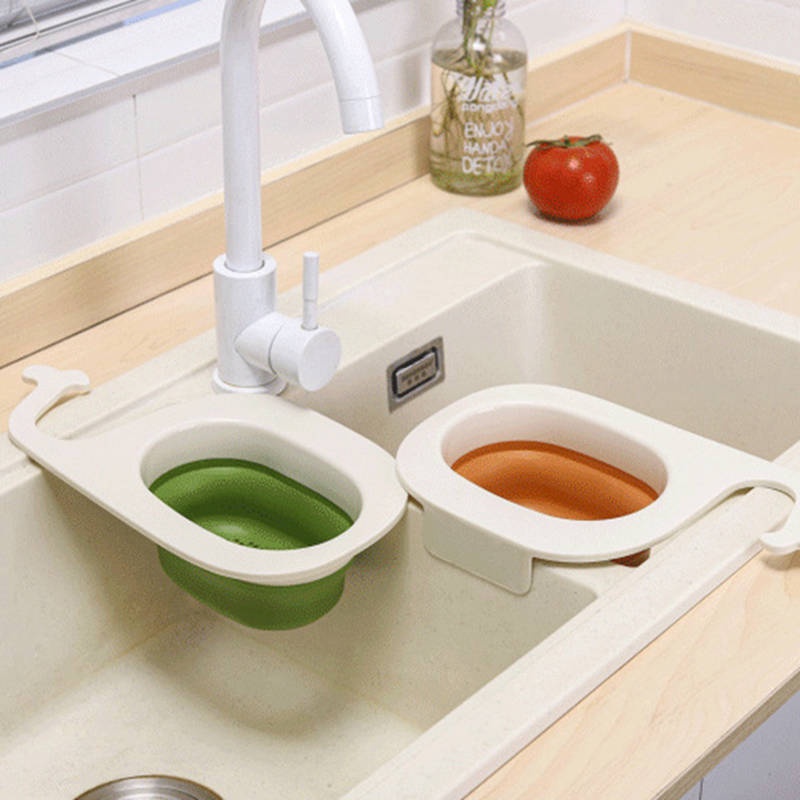 Rổ Lọc Nước Treo Bồn Rửa Chén Có Thể Gấp Gọn Tiện Lợi