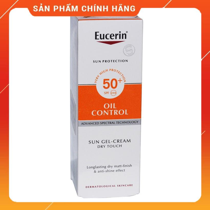 [Hàng Xịn] Kem Chống Nắng Cho Da Nhờn Da Mụn, Giúp Ngừa Mụn Giảm Thâm Mụn - EUCERIN SUN DRY TOUCH OIL CONTROL SPF50+