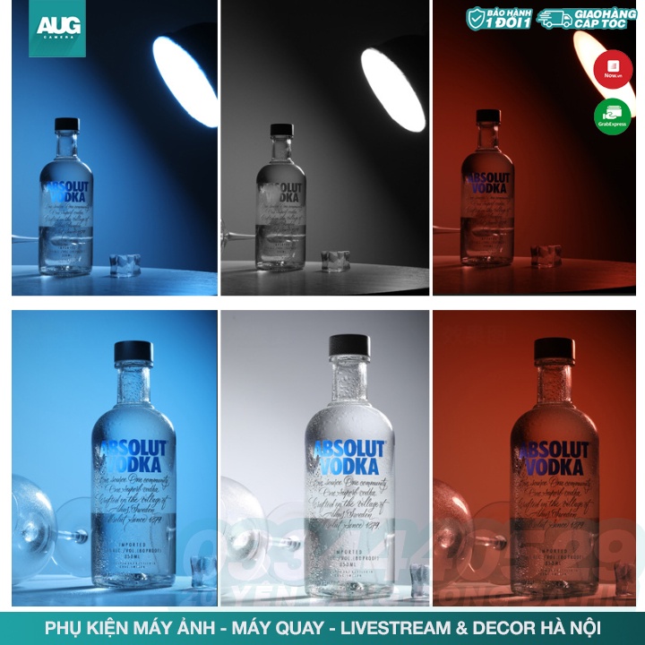 Combo Bộ chóa đèn + vải fill màu - AUG Camera