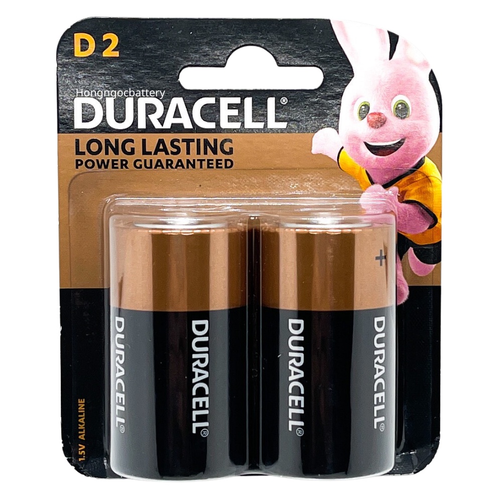 Vỉ 2 viên Pin Đại DURACELL Alkaline 1,5V - Hàng chính hãng