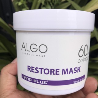 Mặt nạ dưỡng tóc Collagen 60s Algo Nano Plus 500ml ( Italia )  - NEW 2021