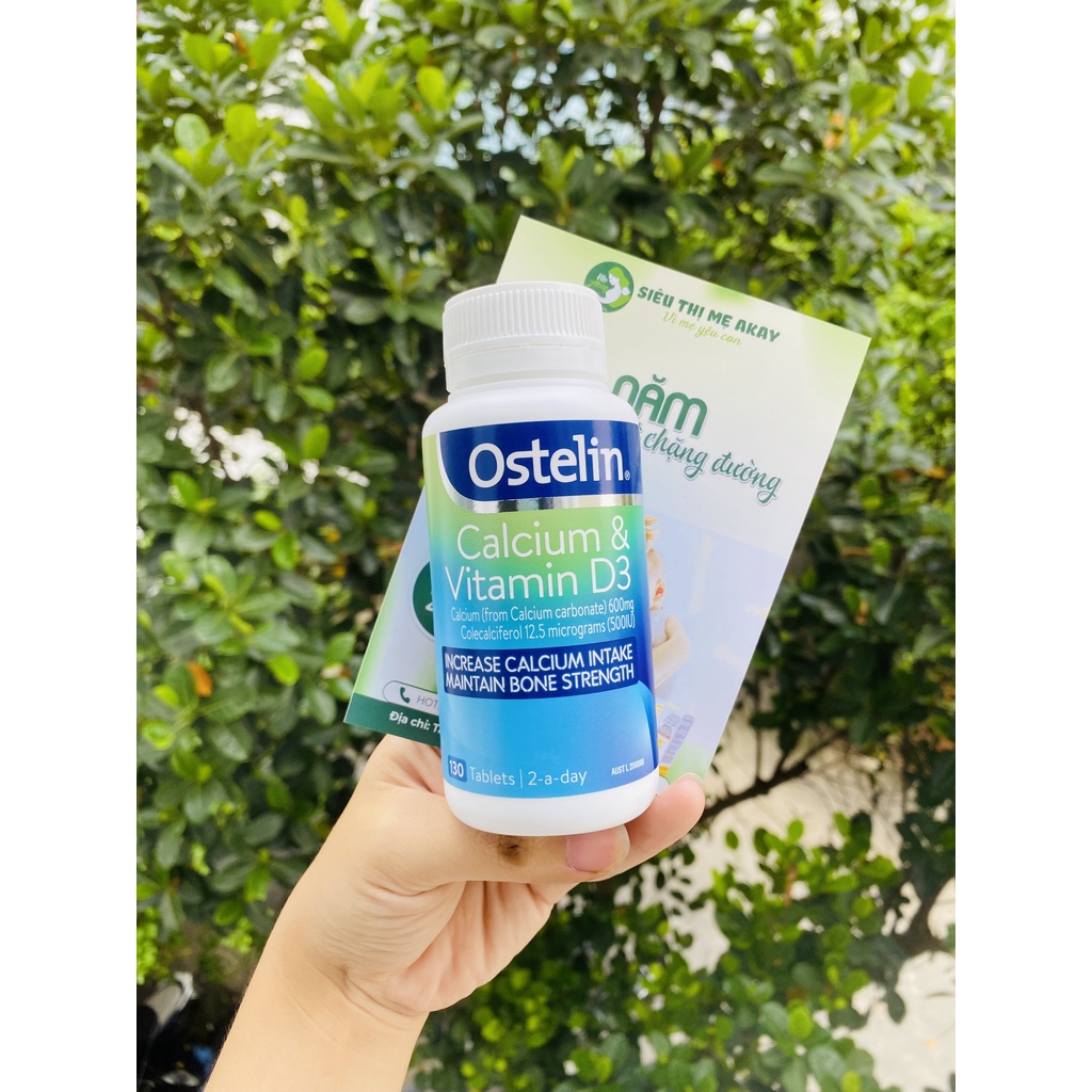 Canxi Ostelin Calcium & Vitamin D3 , nhập khẩu Úc, 130 viên- Mẹ Akay