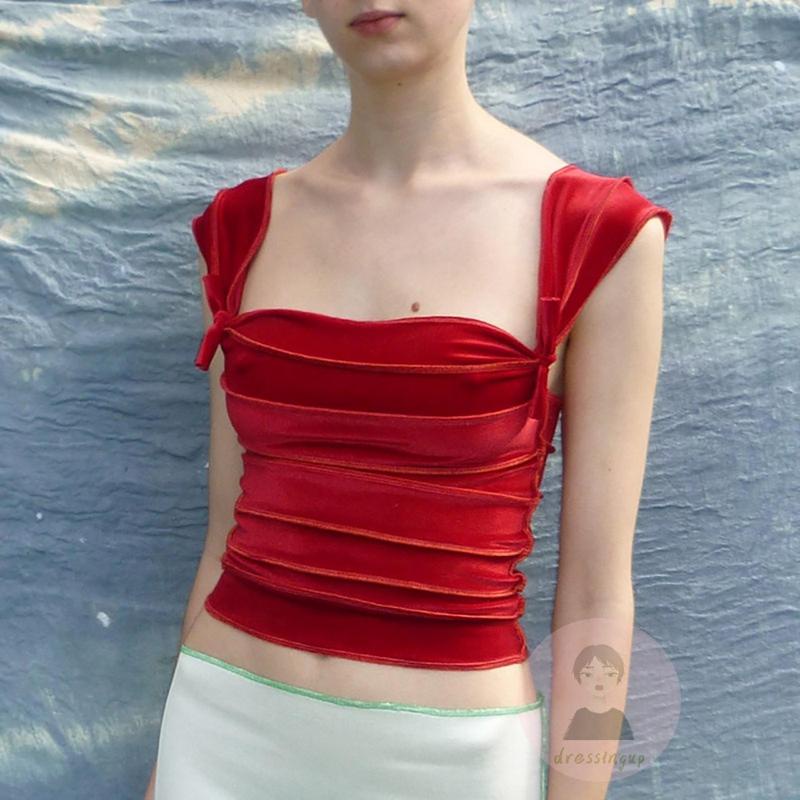 Áo Tank Top Hai Dây Màu Sắc Đơn Giản Thời Trang Mùa Hè Cho Nữ