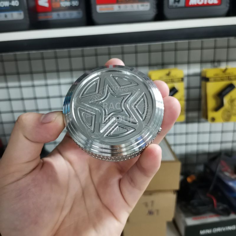 Nắp bình xăng CNC Salaya inox 304 cho Wave, Sirius, Airblade, Dream, Exciter 150 và nhiều xe khác