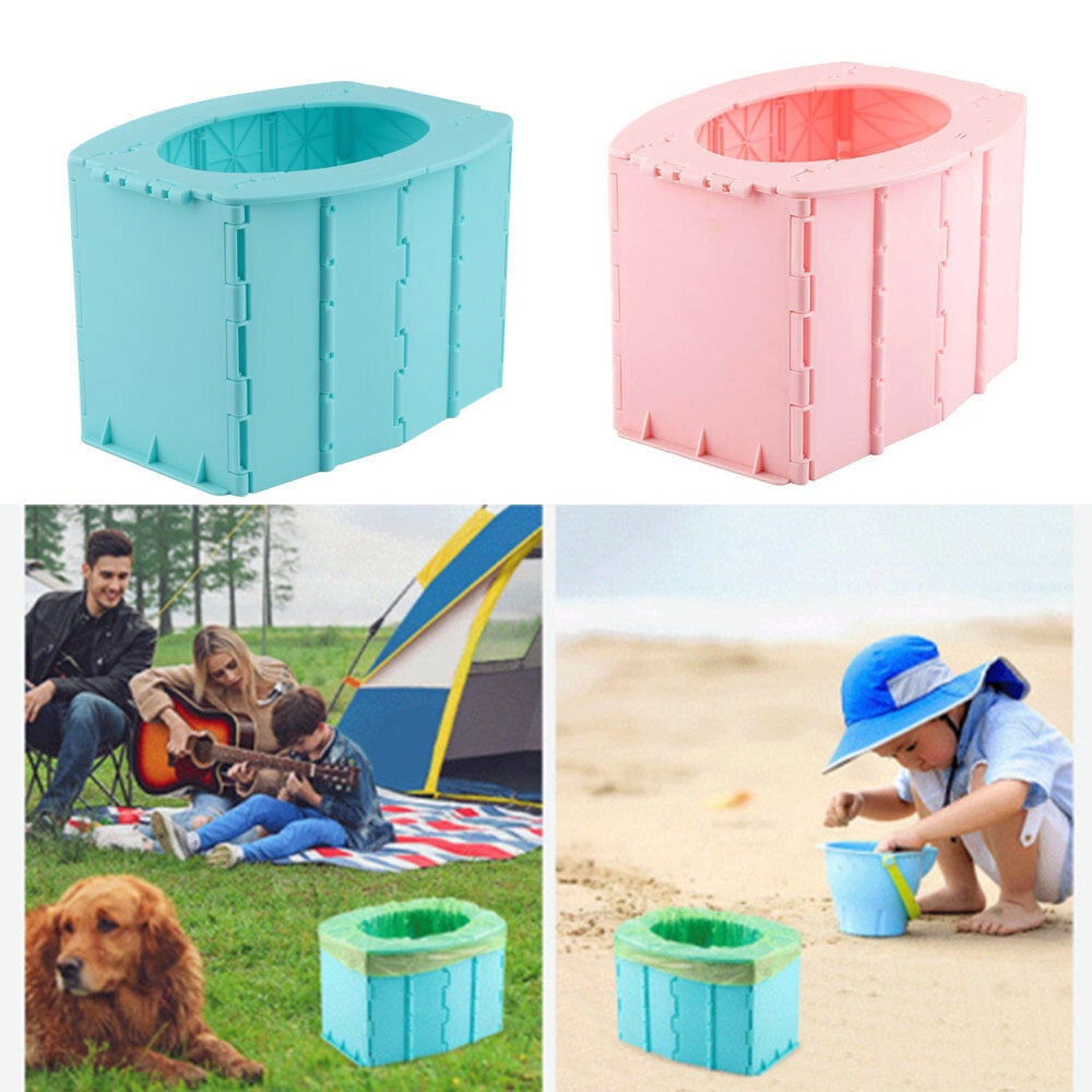 BEAUTY Outdoors Car Potty Urinal Boy Girl Mobile Seat Portable Folding Toilet Long Trip Baby Children Camping Travel Pot Toilet/Multicolor