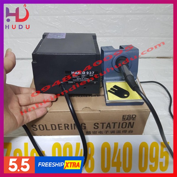 TRẠM HÀN HAKKO 937 CHÍNH HÃNG ĐIỀU CHỈNH ĐƯỢC NHIỆT ĐỘ