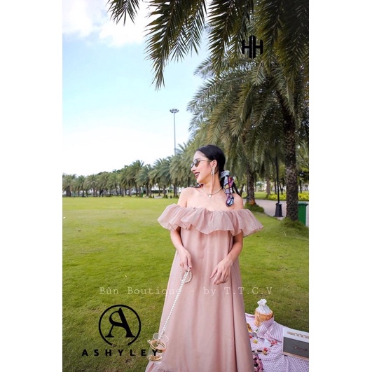 Đầm Maxi Trễ Vai 10 Màu xin