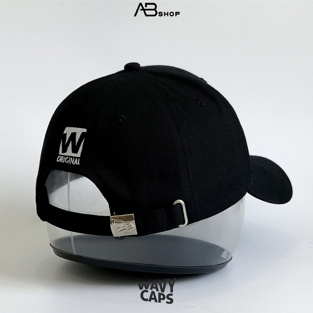 Mũ Lưỡi Trai Nón Kết Đen Logo Thêu Nổi Cá Tính WAVY CAPS AB-30129