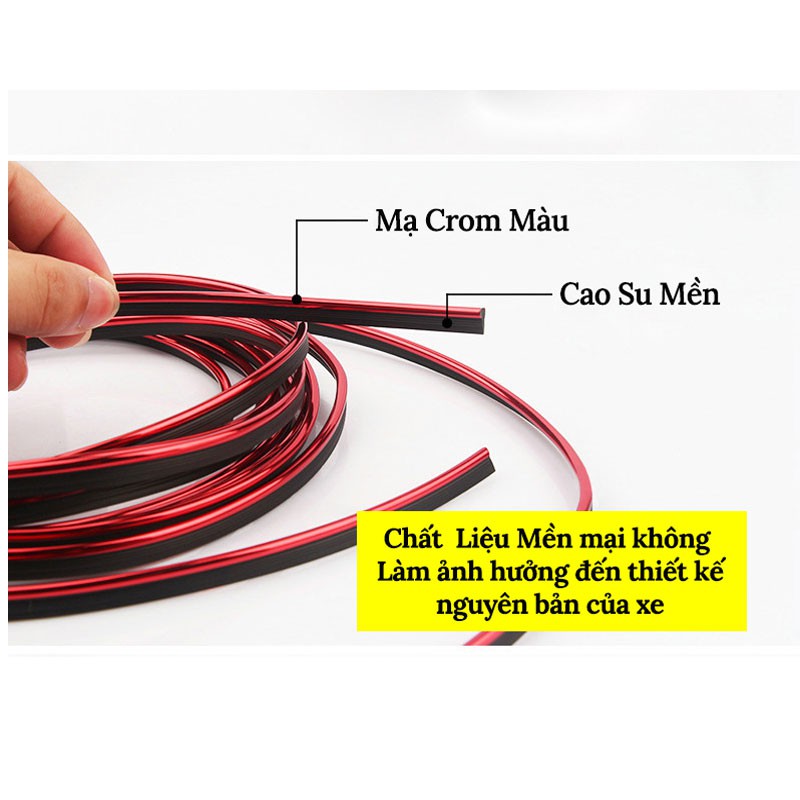 Chỉ Viền Trang Trí Nội Thất Ô Tô – Cuộn 5M