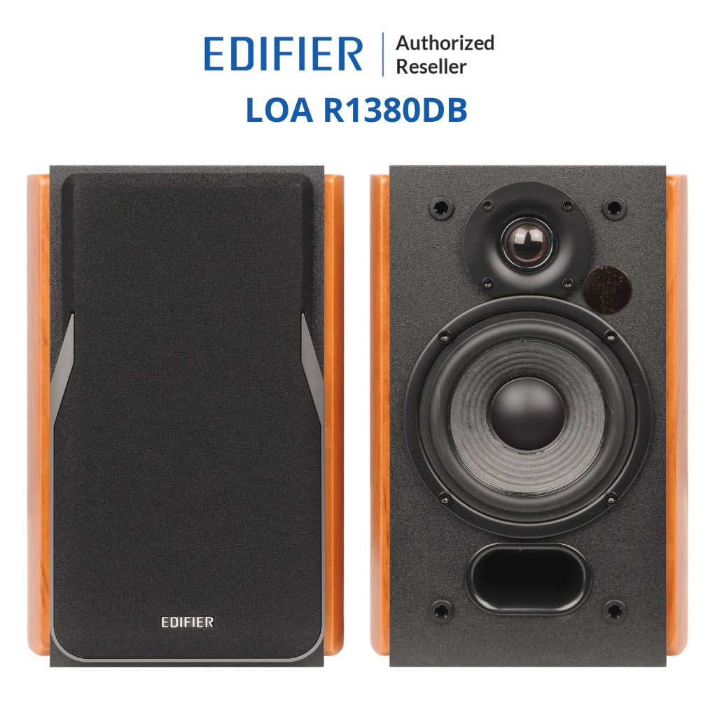 Loa bluetooth 5.1 Edifier R1380DB - Thiết kế tinh tế Công suất 42W Cổng subout Điều khiển từ xa - Hàng chính hãng