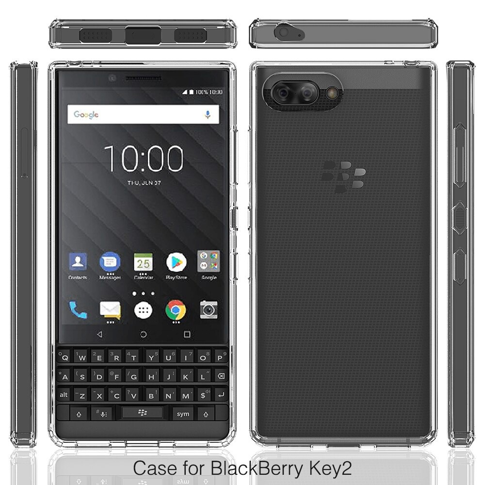 Ốp Silicon dẻo trong suốt Black Berry KEY 2 (Chính hãng)