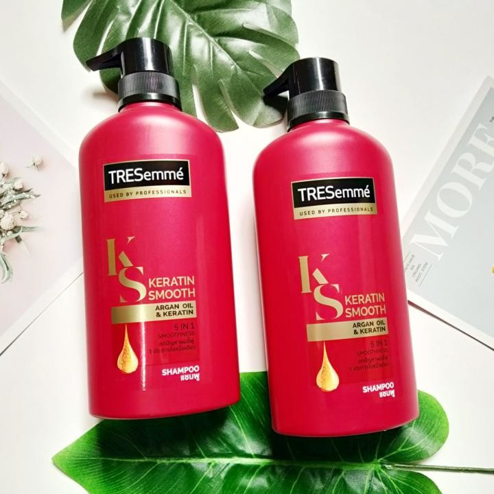 Dầu Gội Tresemme Thái Lan 450ml màu đỏ giúp tóc suôn mượt