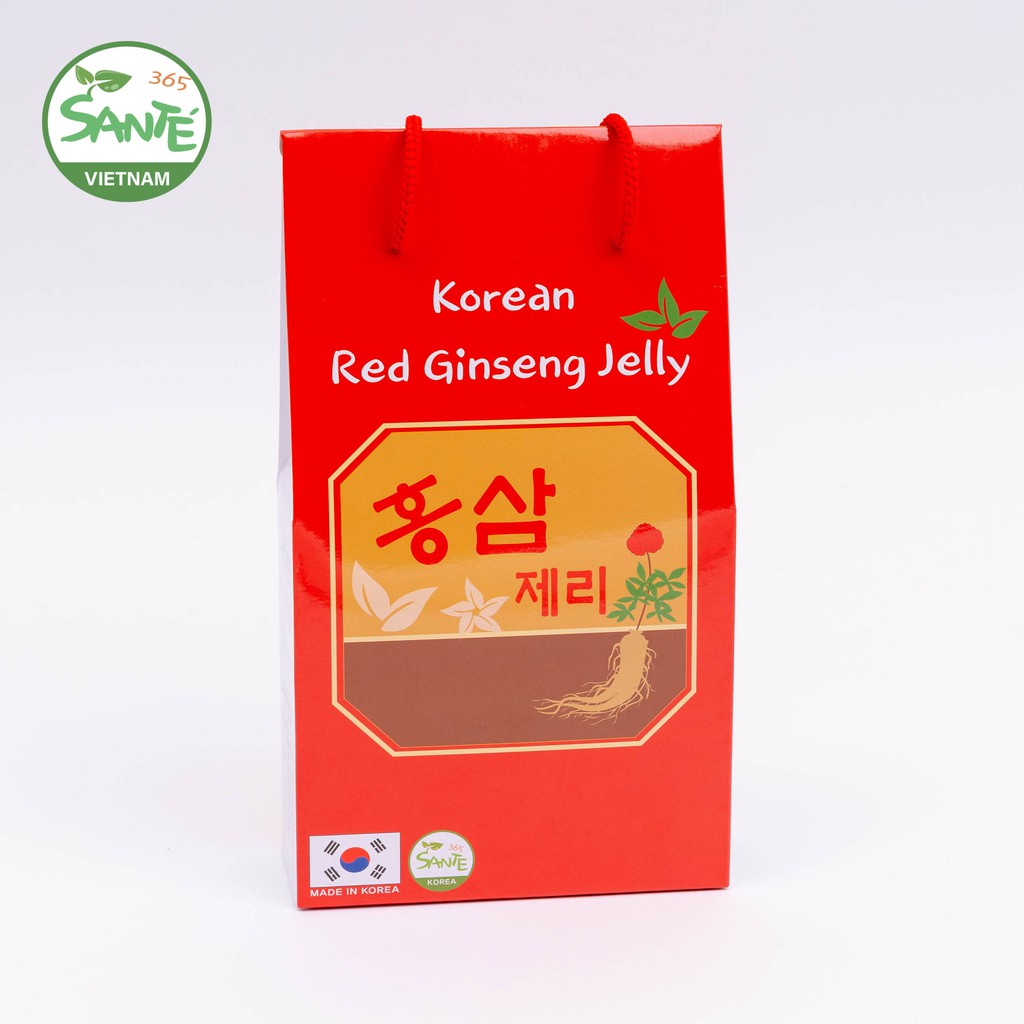 Kẹo mềm vị Hồng Sâm 200gram (Red Ginseng Jelly) - Sante365 - Thực Phẩm Bảo Vệ Sức Khỏe