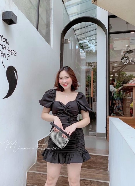 Đầm body nhun cut out bigsize 55kg-90kg | BigBuy360 - bigbuy360.vn