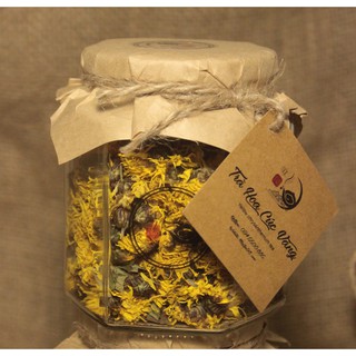 [TRÀ CAO CẤP XUẤT KHẨU] Trà hoa cúc vàng sấy khô - Lọ 350ml