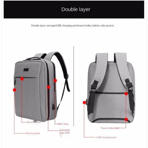 [Men'S And Women'S Laptop Backpack] Laptop Backpack 14 -17.3" Is Suitable For Lenovo Dell Asus Large Capacity Backpack Student Bag