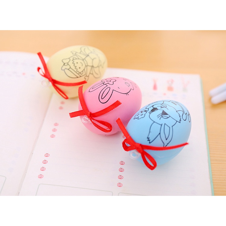 Đồ Chơi Tập Tô Quả trứng in sẵn hình nghộ nghĩnh cho bé_kèm 4 bút màu dạ_ Đồ dùng học tập cho bé