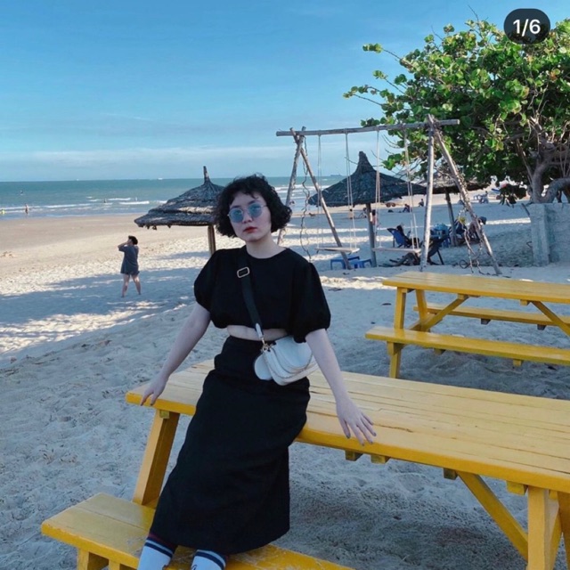 SET CROP PHỒNG x CHÂN VÁY MID