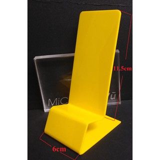 Combo 10 Kệ mica vàng trưng bày điện thoại 6x11.5cm