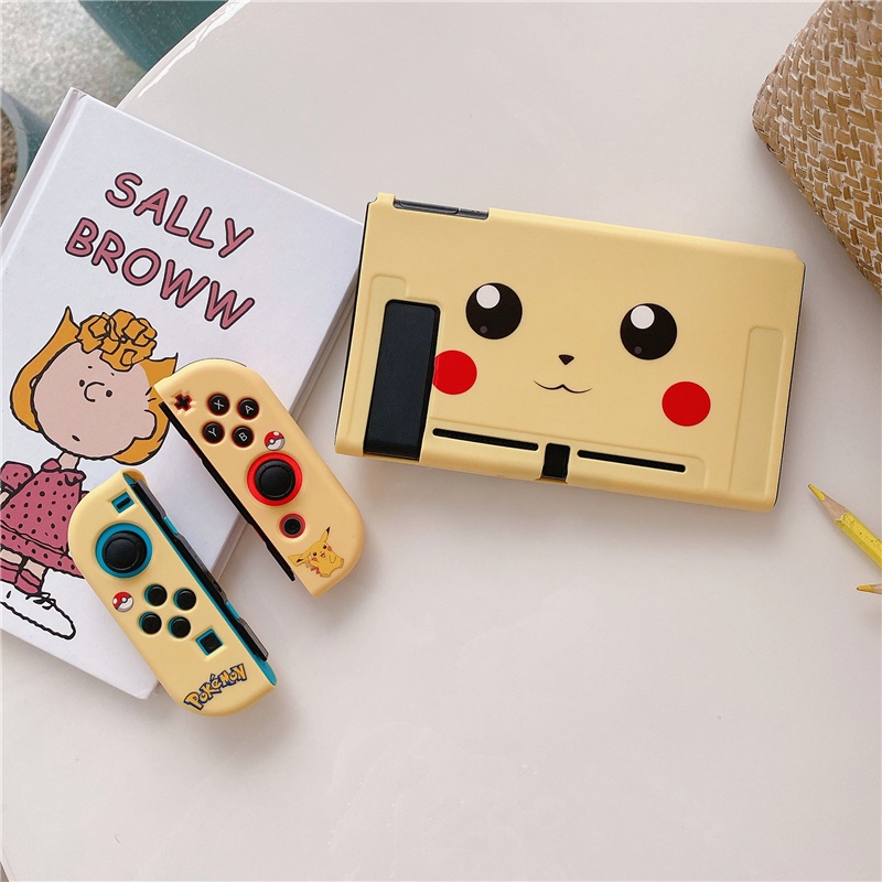 Ốp lưng Silicon hình Pikachu cho máy chơi Game Nintendo Switch