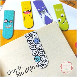 Combo 6 Bookmark Nam Châm Đánh Dấu Sách - Smile (Mẫu Ngẫu Nhiên)