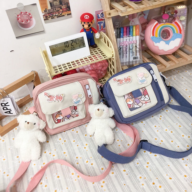 Túi Đeo Chéo Vải Bố Phiên Bản Hàn Quốc