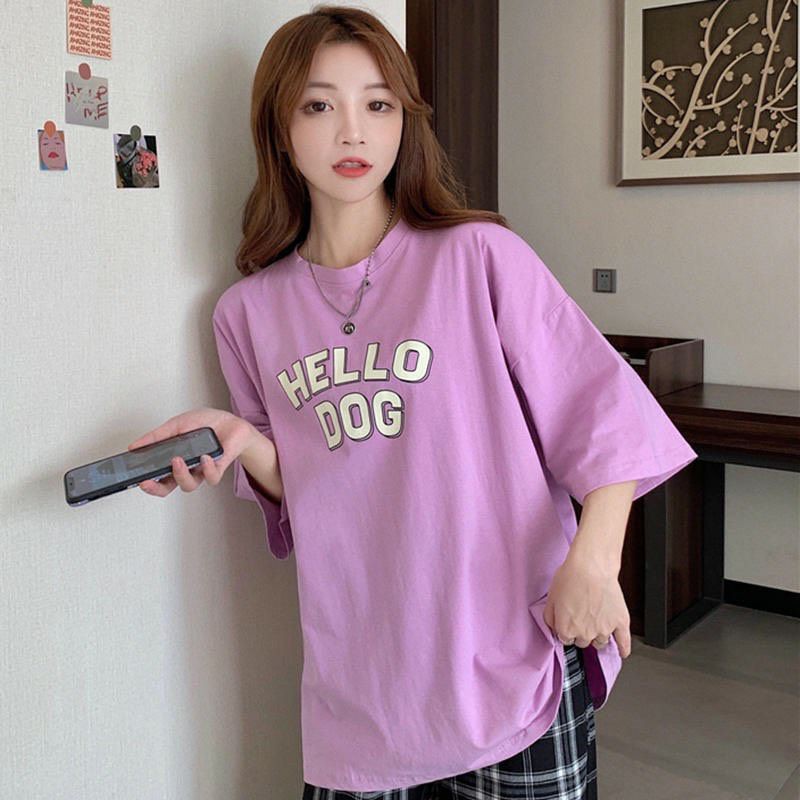 Áo Thun tay lỡ Unisex HELLO DOG