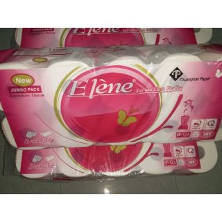 Giấy vệ sinh elene hồng 3 lớp có lõi.