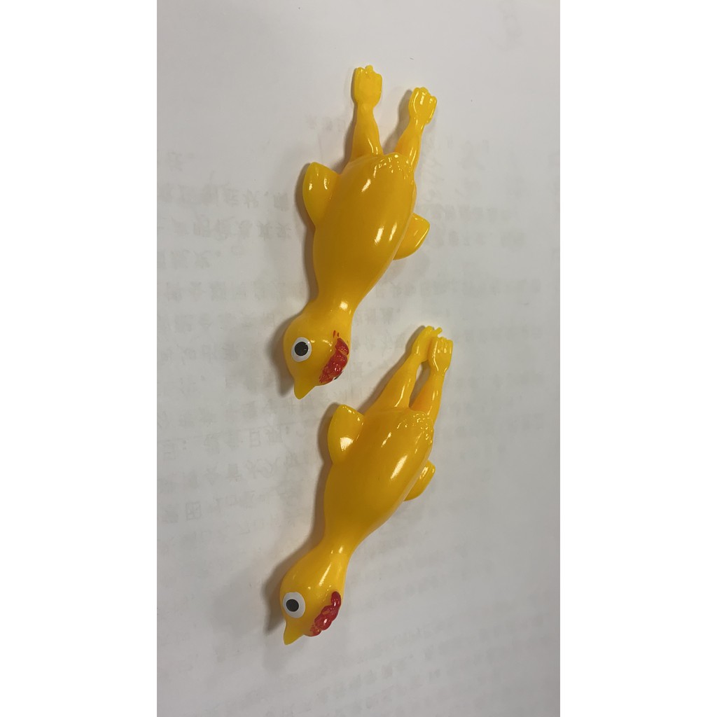 Bộ 5 đồ chơi ná bắn hình chú gà dính tường vui nhộn bằng nhựa