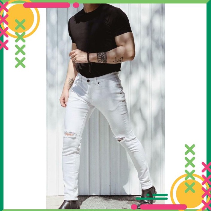 Quần Jean Nam Chất Co Giãn, Không Bai Màu, Dáng Ôm Body, Hit Hót Thời Trang Phong Cách tp_shop_ 87 ms1022