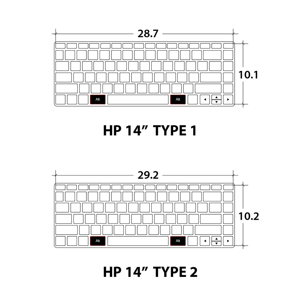 Tấm phủ bàn phím silicon HP Pavilion 14" ôm phím