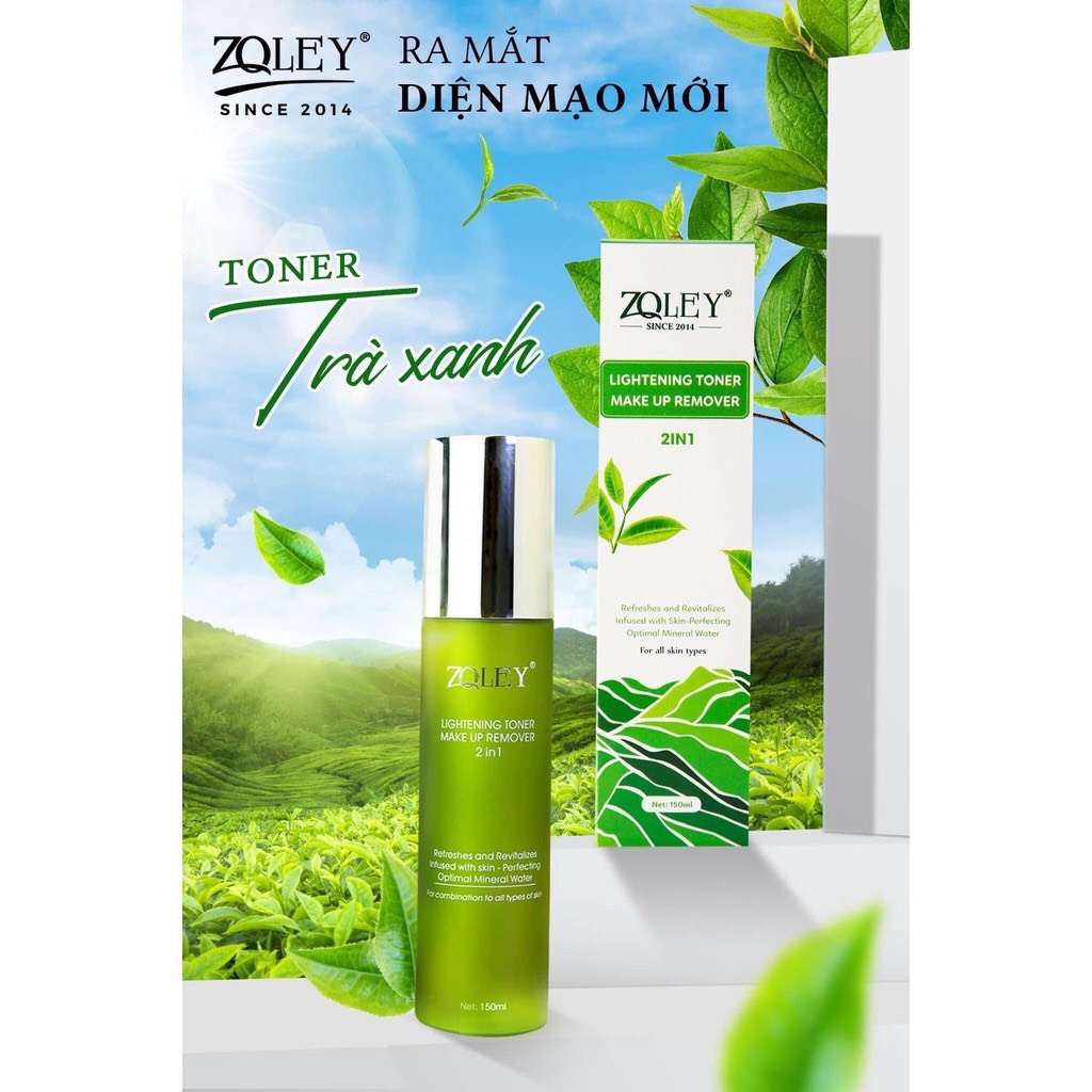 NƯỚC HOA HỒNG NƯỚC TẨY TRANG CHO LÀN DA TƯƠI MỚI VỚI TONER TRÀ XANH ZOLEY | BigBuy360 - bigbuy360.vn