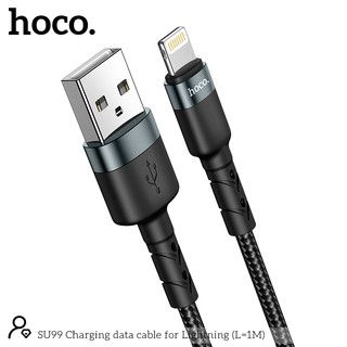 Cáp sạc nhanh Hoco SU99 siêu bền sạc full iPhone, Android, iPad dây truyền tải dữ liệu dài 1m, 2m - Chính hãng